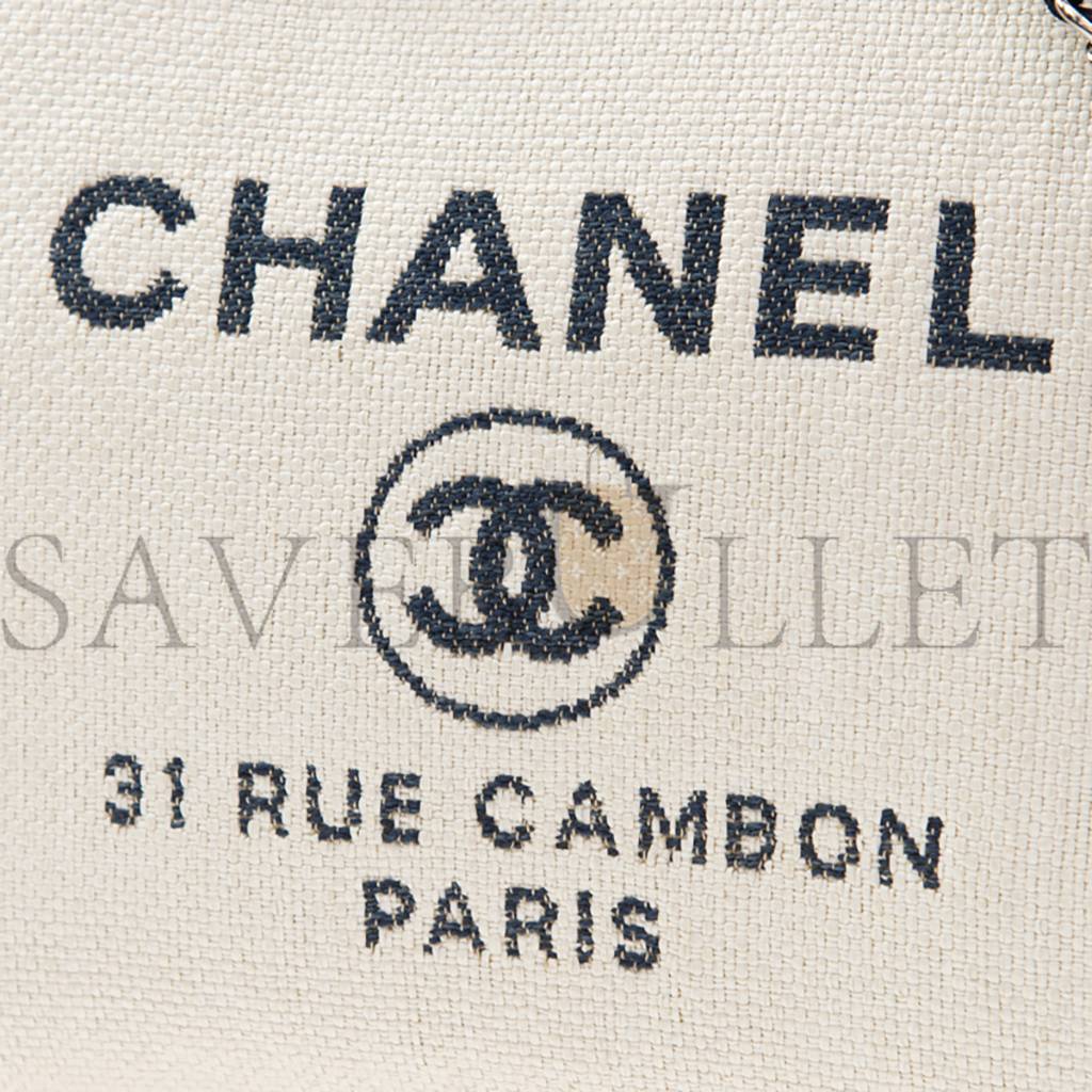 CHANEL DEAUVILLE LARGE TOTE GOLD HARDWARE   A66941 (30*50*22cm)