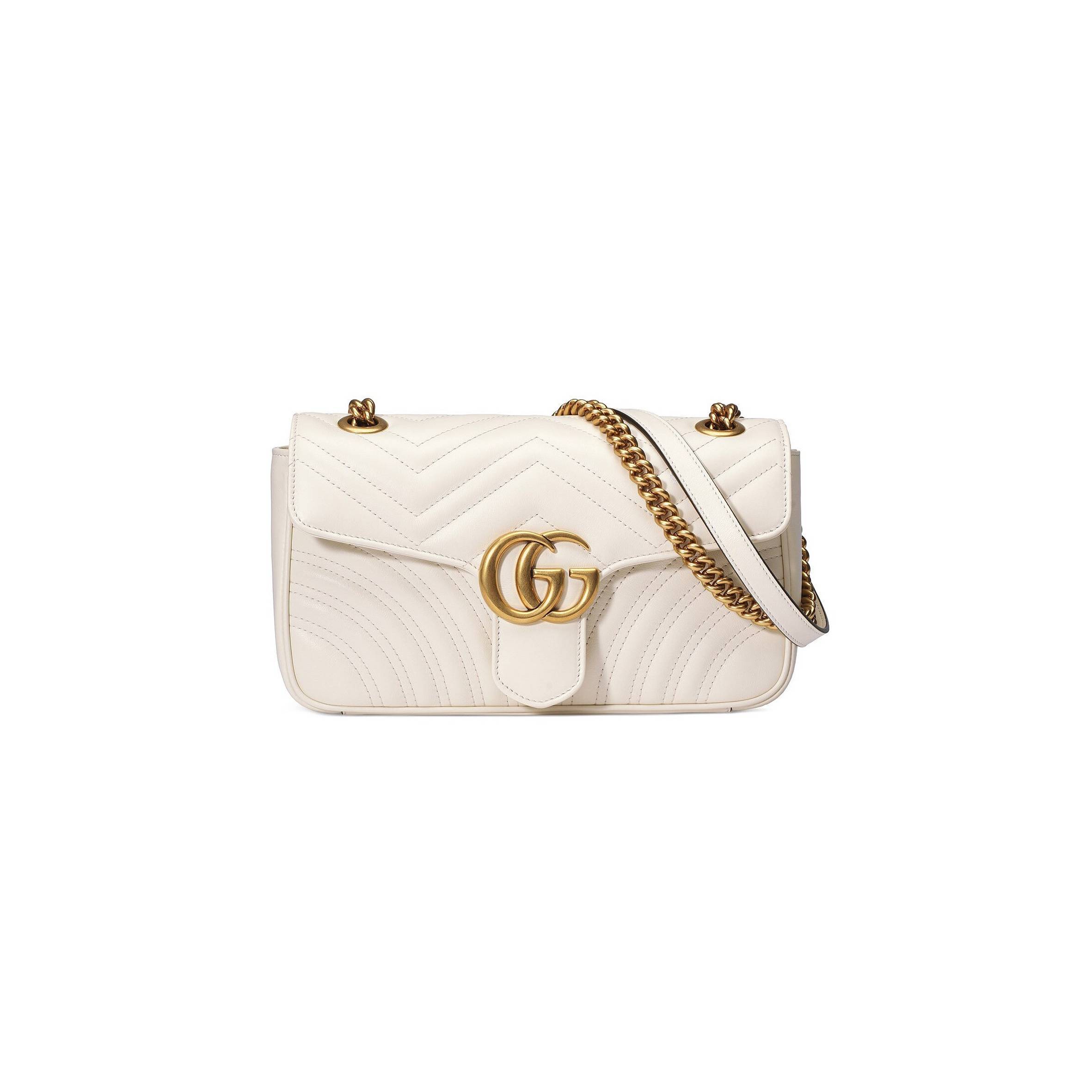 GUCCI GG MARMONT SMALL MATELASSÉ SHOULDER BAG 443497  (26*15*7cm)