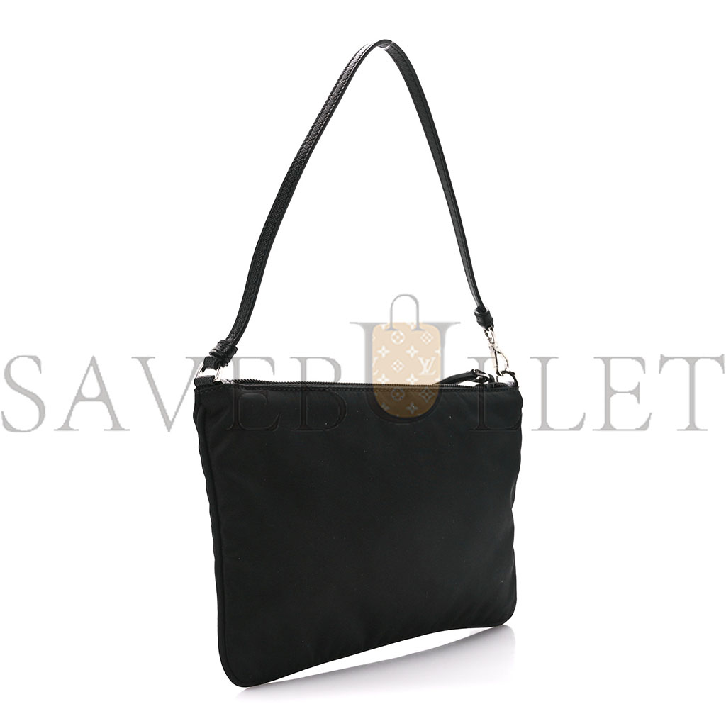 PRADA RE-NYLON VELA POUCH BLACK (24*18*14cm)