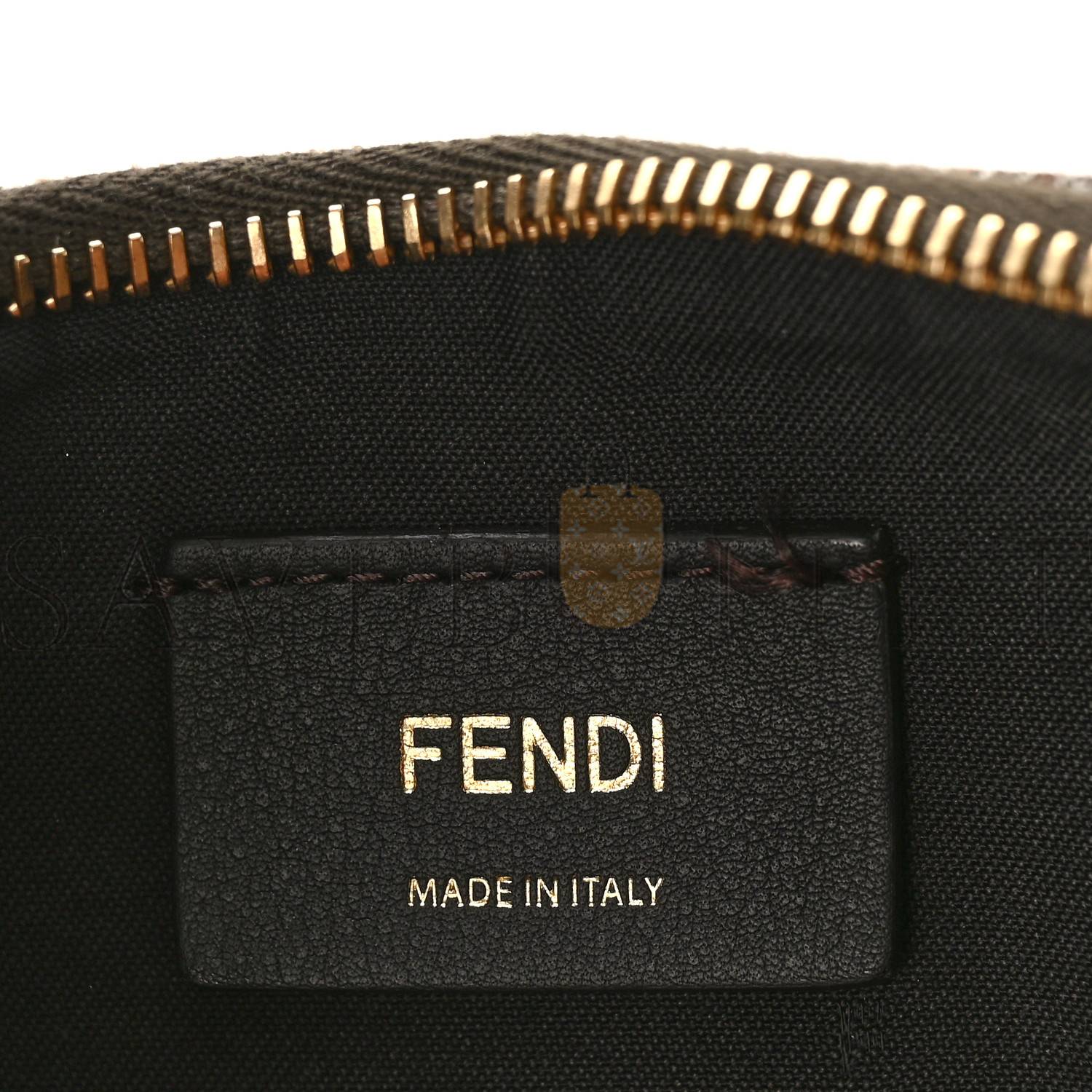 FENDI WOOL VITELLO GRACE SMALL HOUNDSTOOTH SMALL FENDIGRAPHY HOBO BAG BEIGE MORO (28*21*8cm)