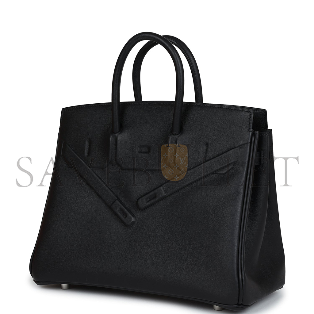 HERMES MASTER BIRKIN 25 SHADOW BLACK BAG 276375 (25*20*13cm)