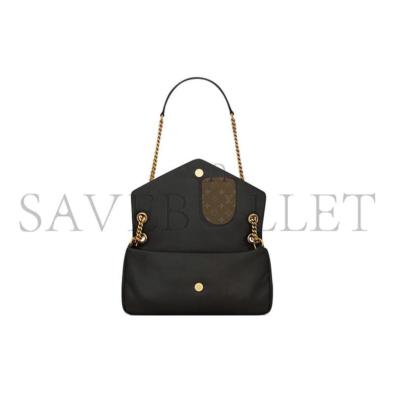 YSL CALYPSO SMALL IN PLUNGED LAMBSKIN 734153AACQO1000 (26*14*7cm)