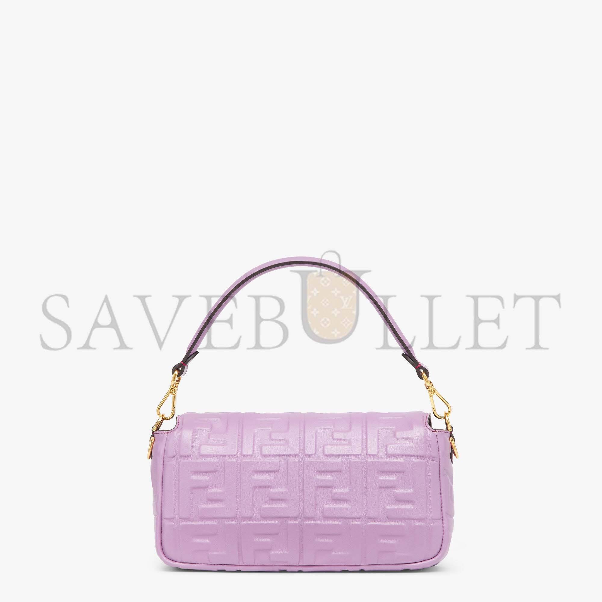 FENDI BAGUETTE - LILAC NAPPA LEATHER BAG 8BR600A72VF1JCL (27*15*6cm)