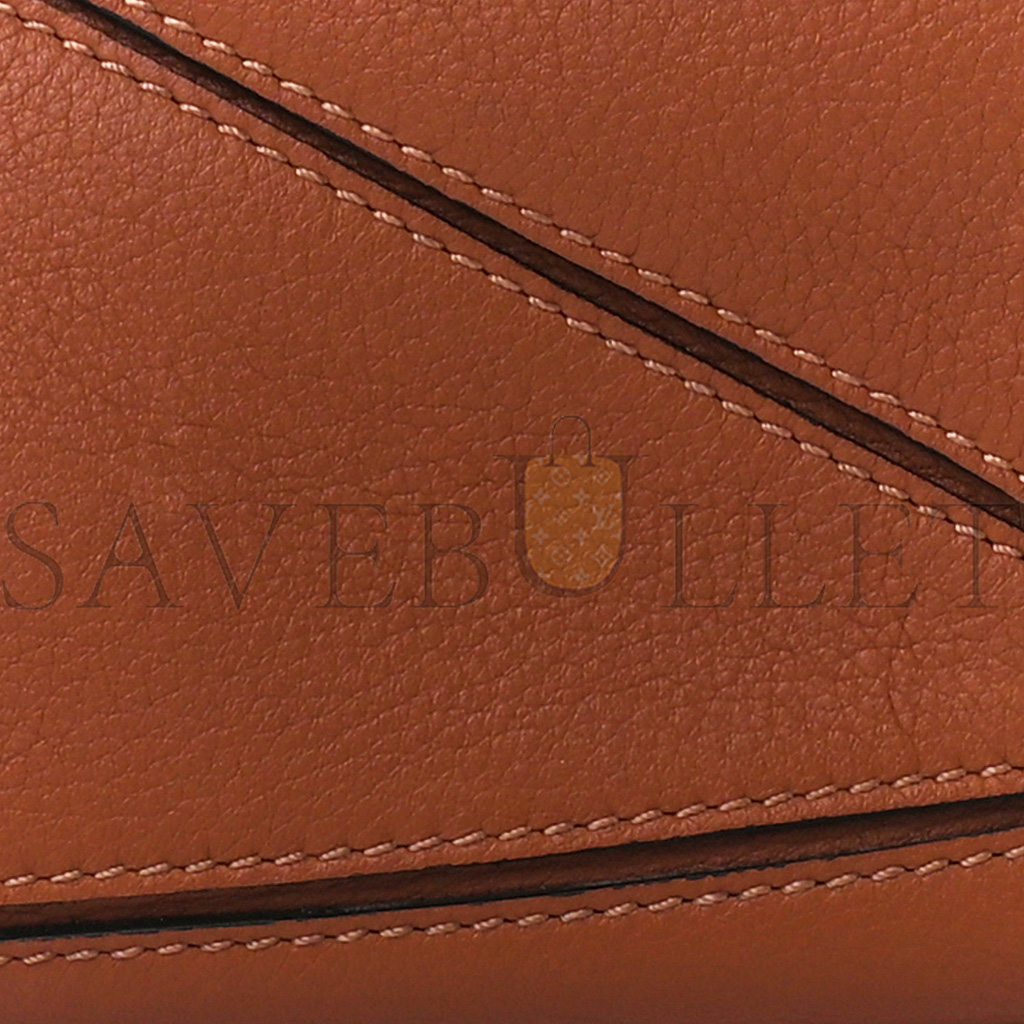 LOEWE CALFSKIN MINI PUZZLE BAG TAN (18*12.5*8cm)