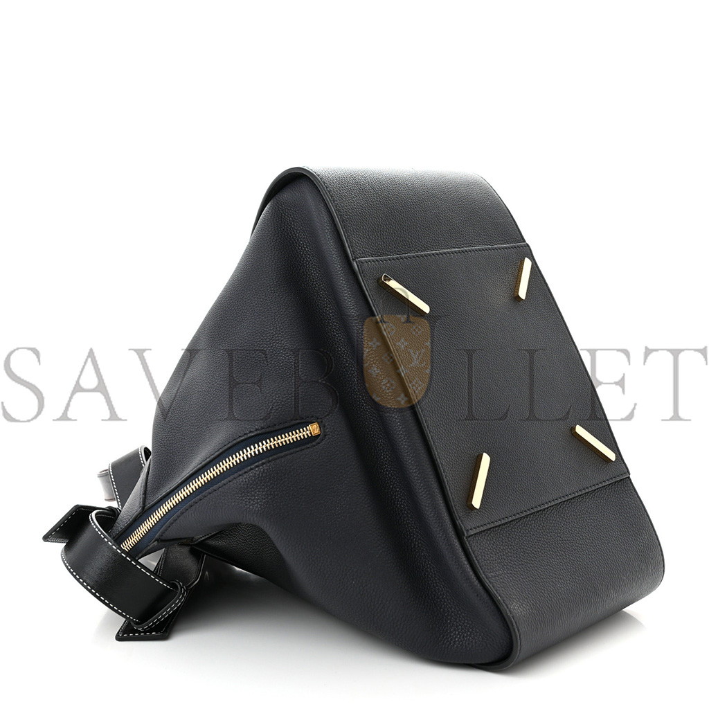 LOEWE CALFSKIN MEDIUM HAMMOCK SHOULDER BAG BLACK (33*31*17cm)