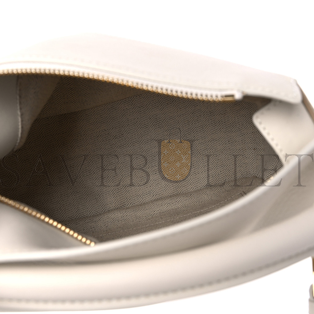 LOEWE CLASSIC CALFSKIN SMALL PUZZLE EDGE BAG SOFT WHITE PAPER CRAFT (24*16.5*10.5cm)