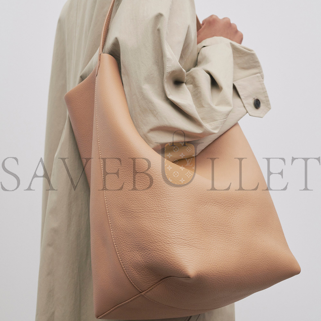 THE ROW LARGE NS PARK TOTE BAG IN LEATHER CINNAMON W1273L129CMON (15*17*8cm)