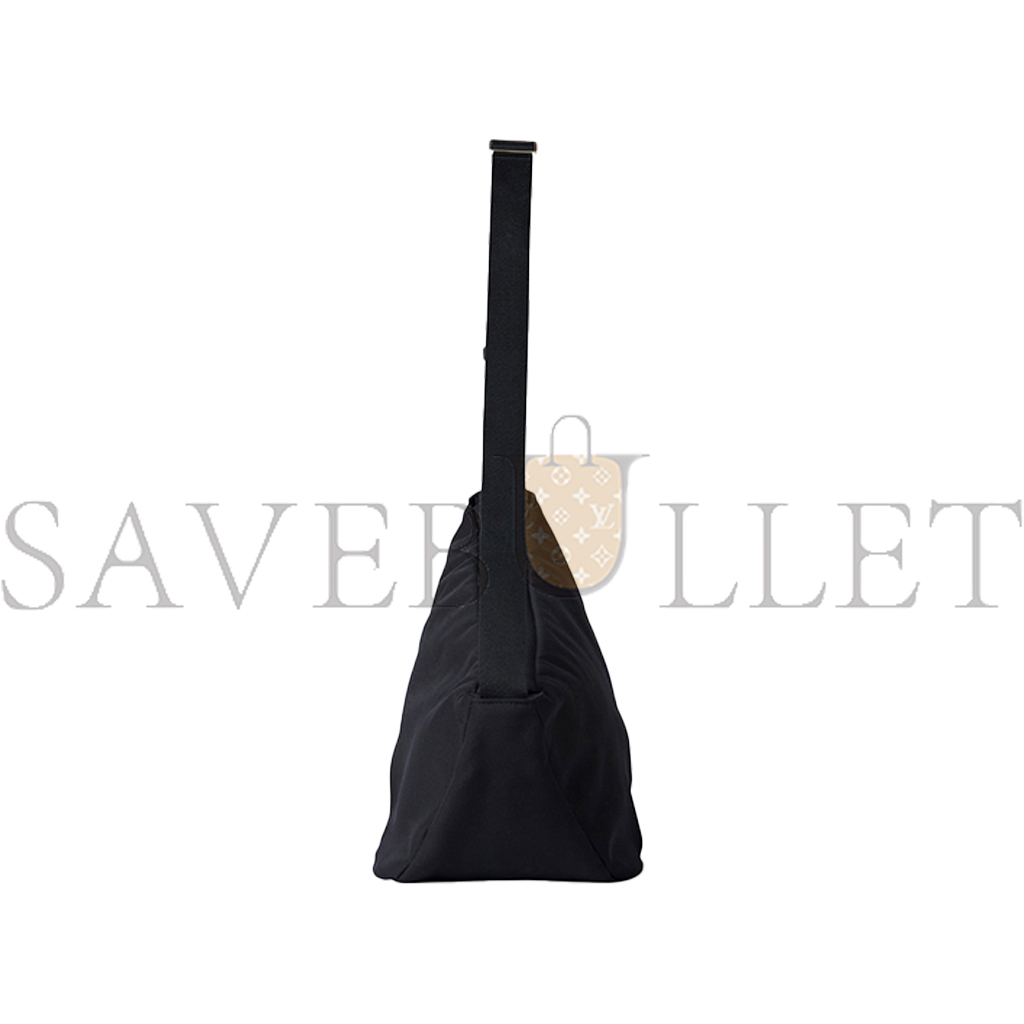 THE ROW SLOUCHY BANANA BAG TWO IN NYLON BLACK W1304W256BLPL (34*20*21cm)