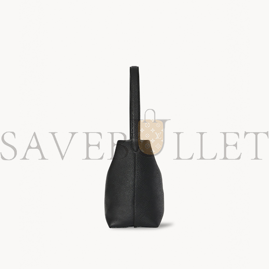 THE ROW SMALL NS PARK TOTE IN LEATHER BLACK W1314L129BLPL (25*22*12cm)