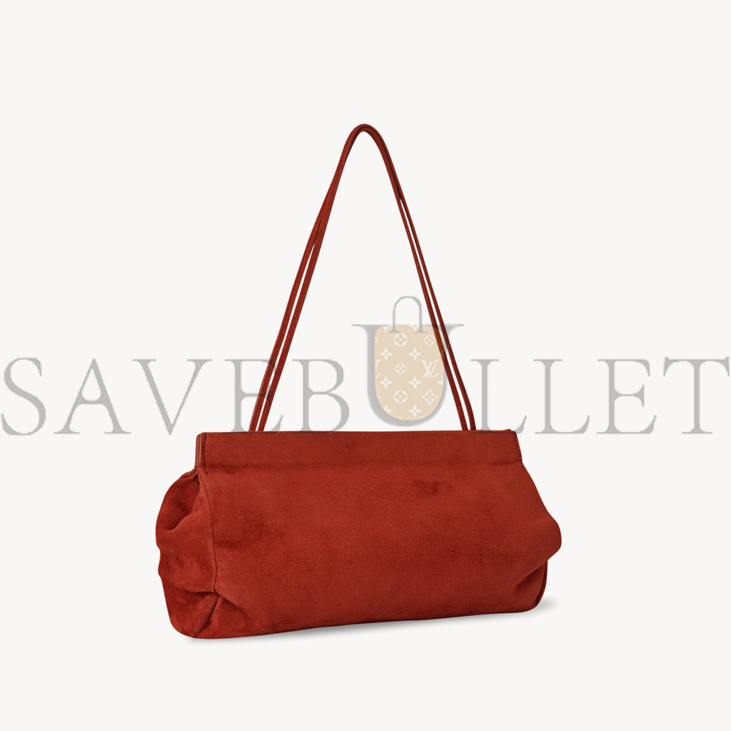 THE ROW ABBY BAG IN SUEDE BRICK W1605L28BRIP (27*14*4cm)