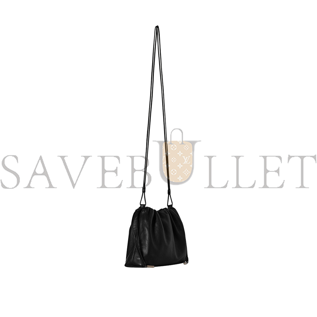 THE ROW ANGY BAG IN LEATHER BLACK W1620L108BAG (30*21*7cm)