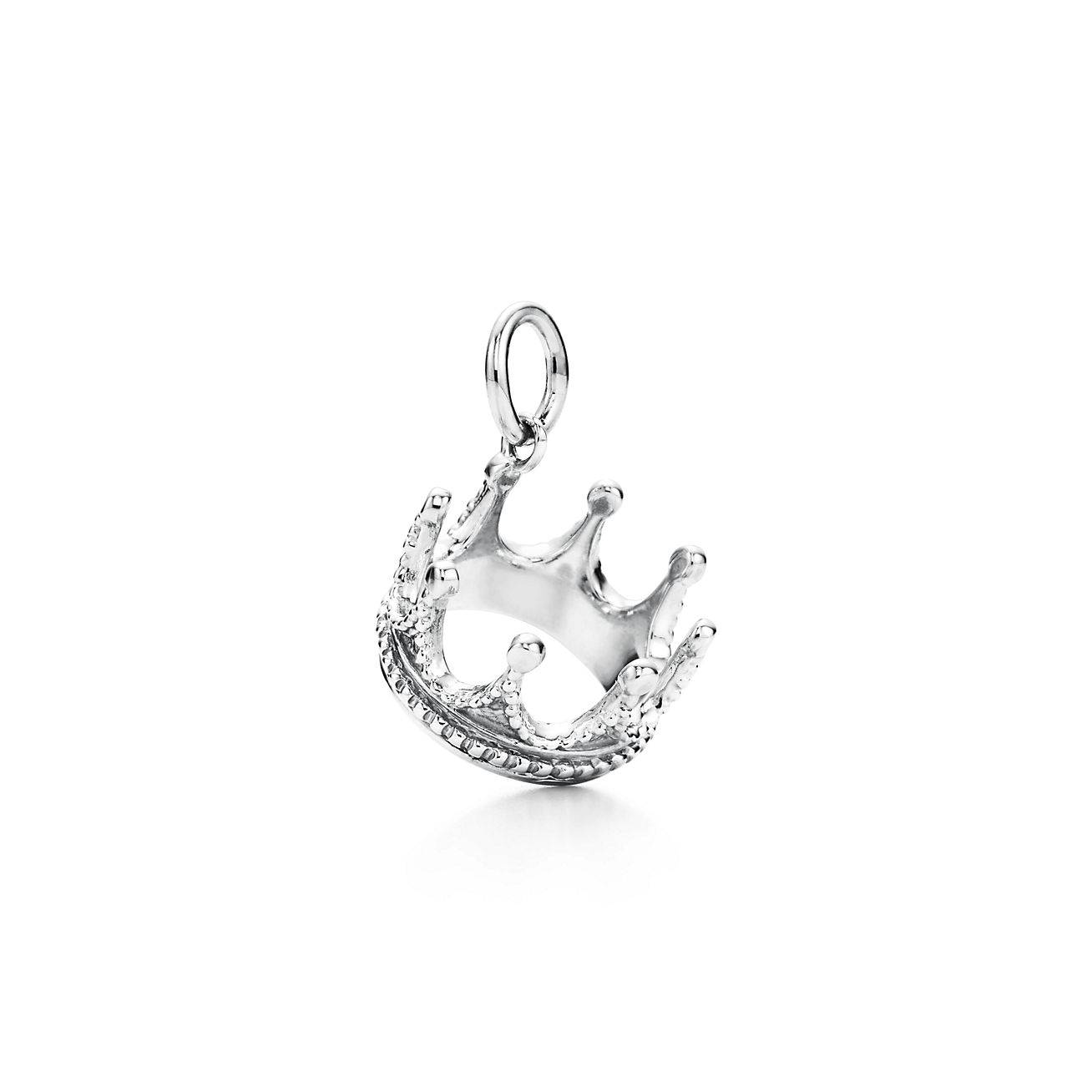 TIFFANY CROWN CHARM IN SILVER