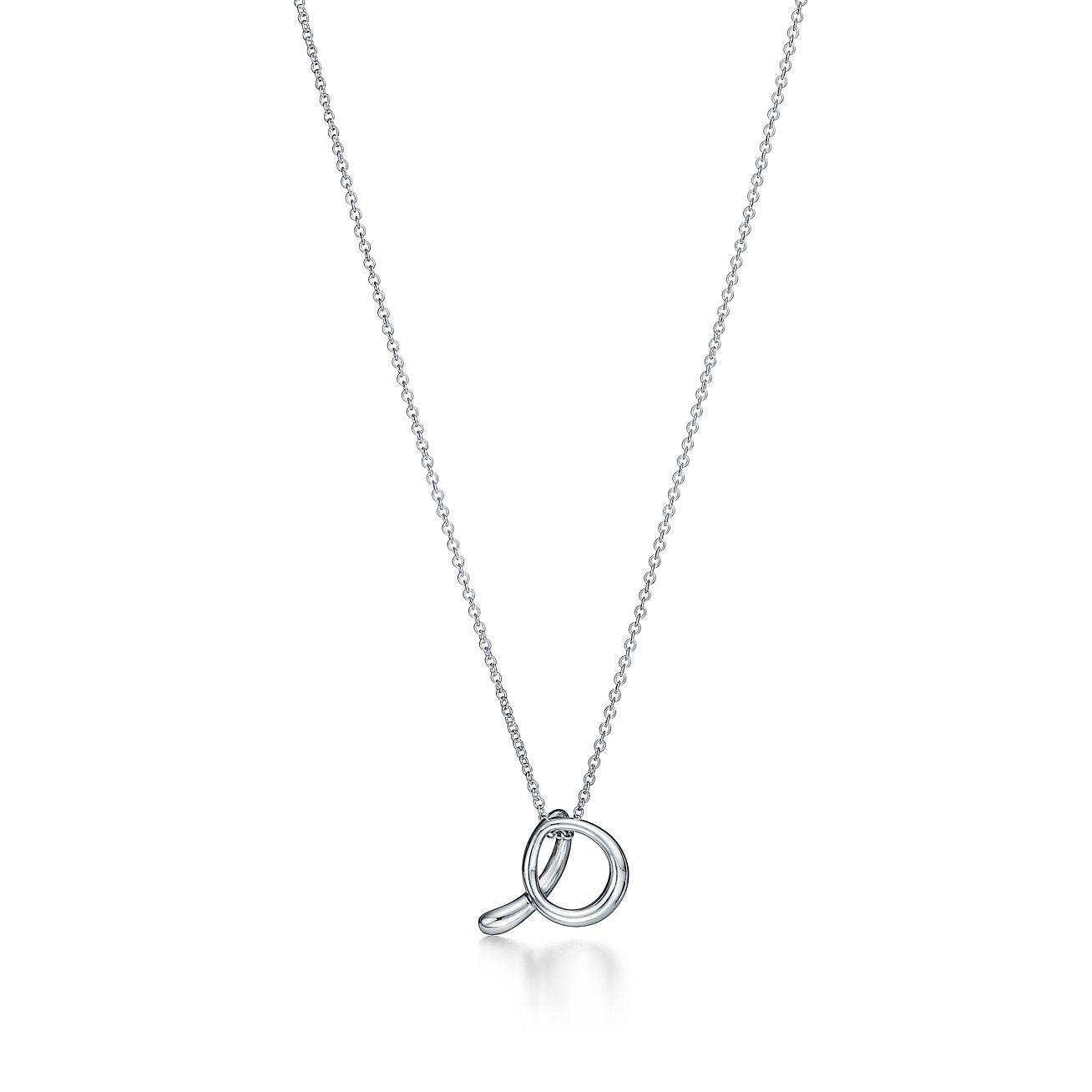 TIFFANY ELSA PERETTI® ALPHABET LETTER A PENDANT IN SILVER, SMALL