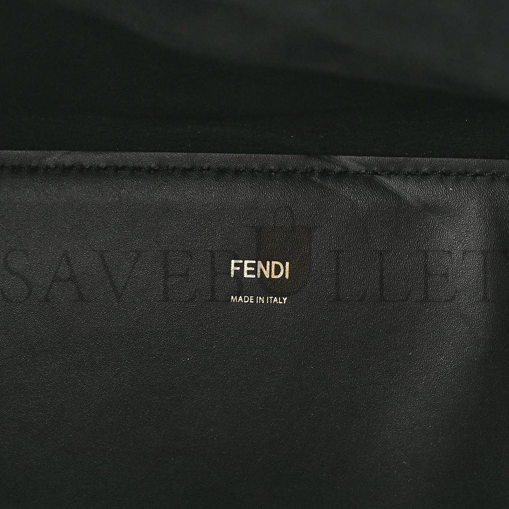 FENDI VITELLO KING PLEXIGLASS MEDIUM FENDI SUNSHINE SHOPPER TOTE BLACK (36*30*15cm)